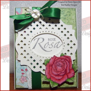 Rosa Cling Mount Rubber Stamps image 5