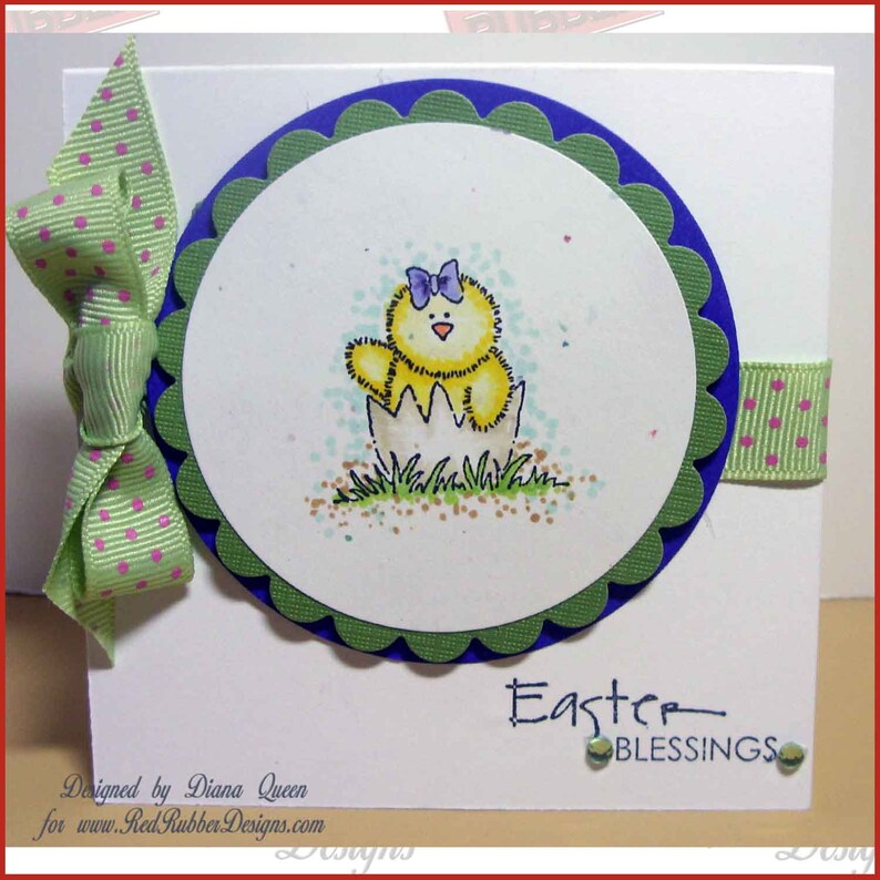 Hello Easter Unmounted Rubber Stamp Sheet image 4