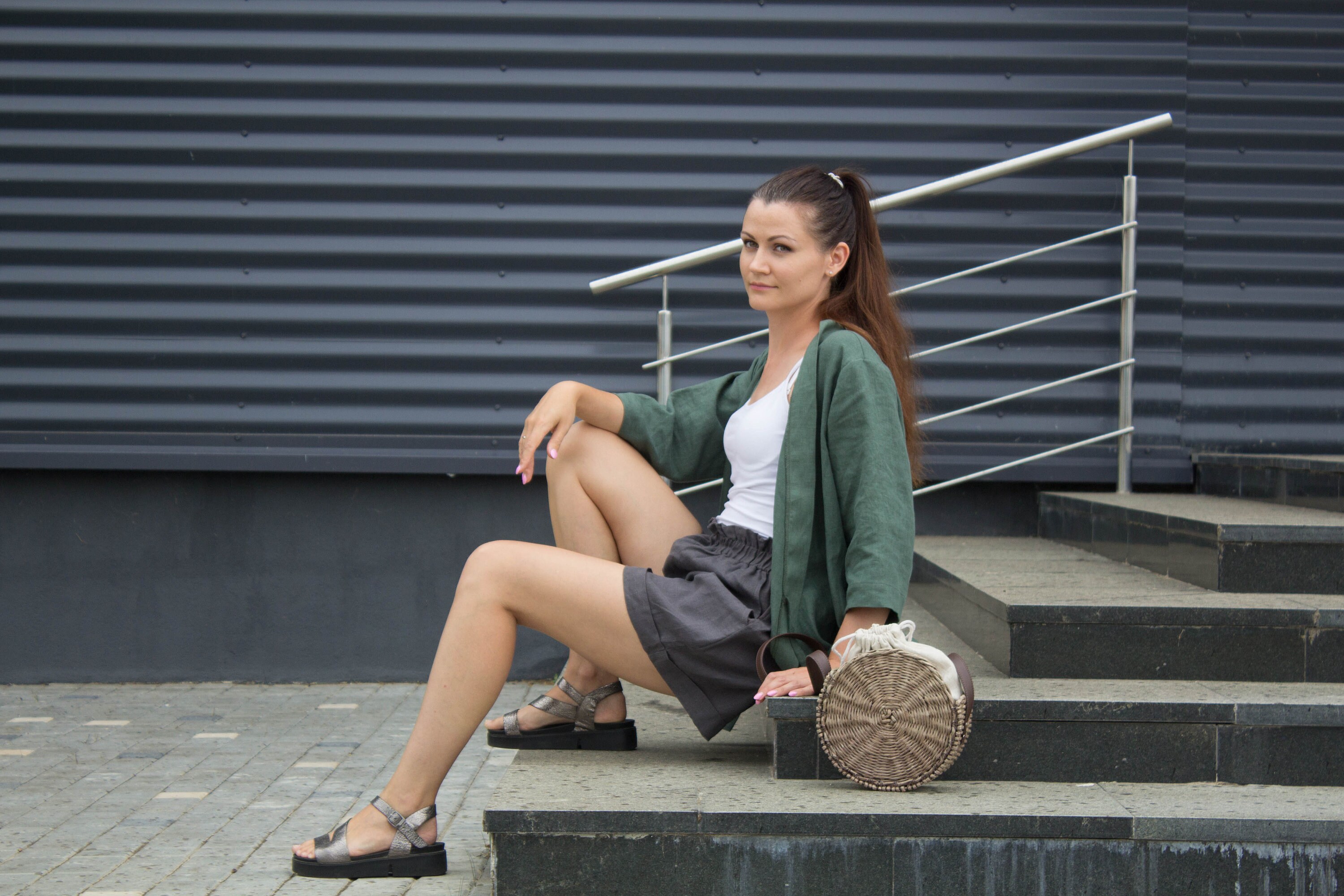 Damen Shorts Hohe Taille - Nahtlose Umstandsleggings Als Basics