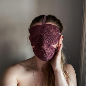 Lace Blindfold Mask / Sexy Eye and face mask / sexy lingerie