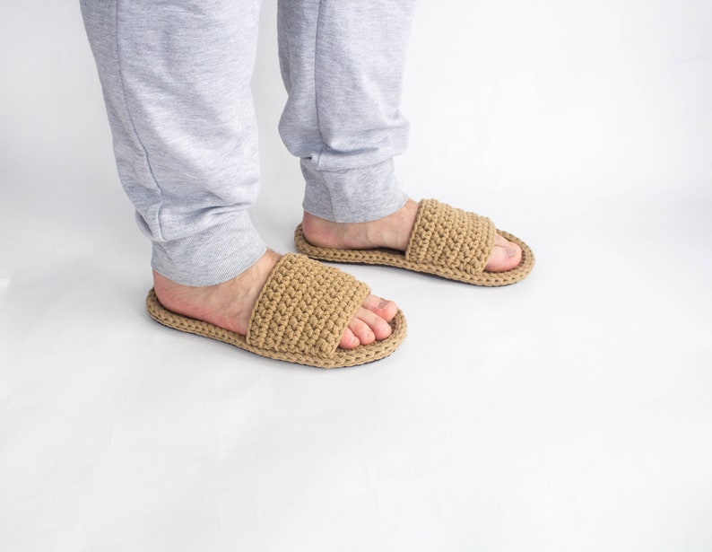 Mens slippers Knit slippers House slippers image 2