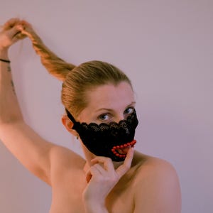 Fetish Blindfold mask with beards - Sexy Eyes mask