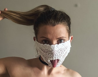 Fetish Blindfold mask with beads - Sexy Eyes mask
