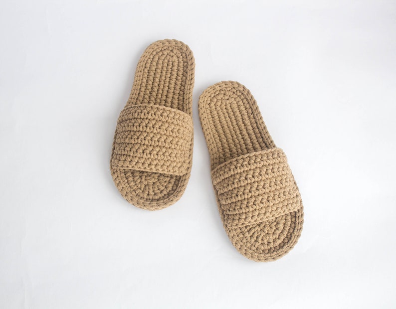 Mens slippers Knit slippers House slippers image 1