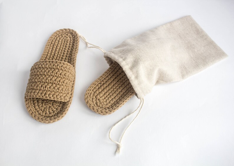 Mens slippers Knit slippers House slippers image 3