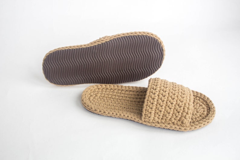 Mens slippers Knit slippers House slippers image 4