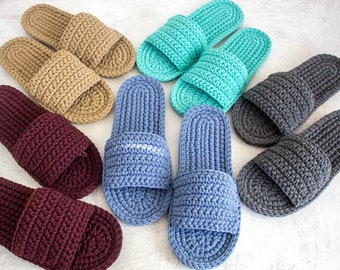 Slippers for men - Knitted mens slippers - gift for men