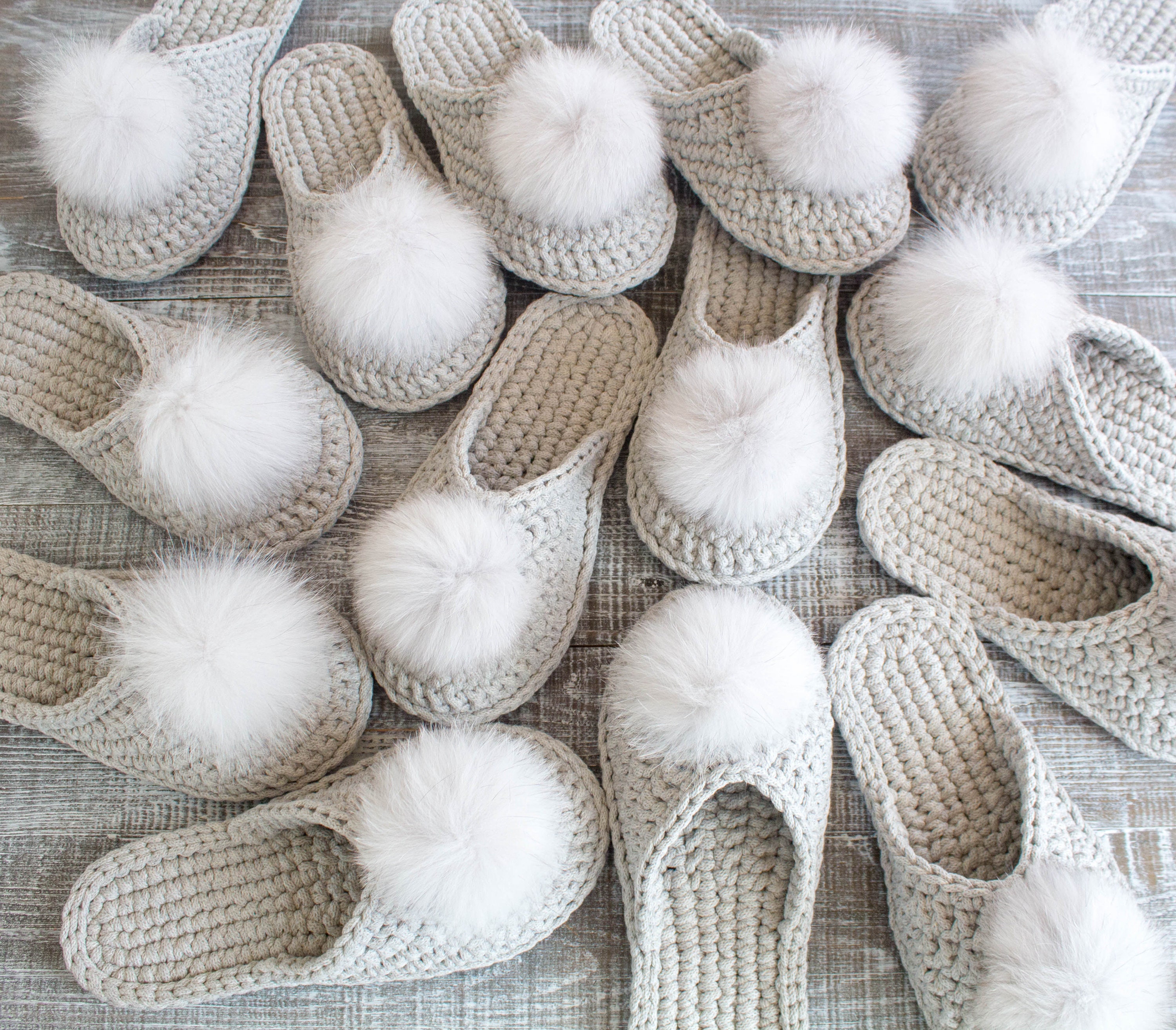 Bride slippers - Bridesmaid slippers - Bridesmaid gift