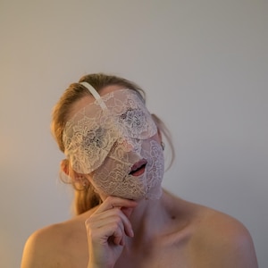 Fetish Lace Blindfold Mask / Sexy Eye and face mask / sexy lingerie