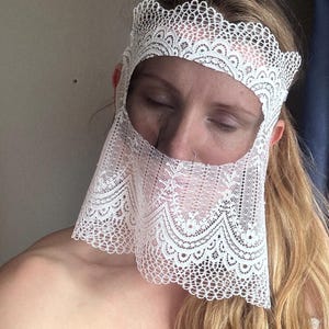 Lace fetish Mask - Sexy Eyes mask - Sheer Lace Mask