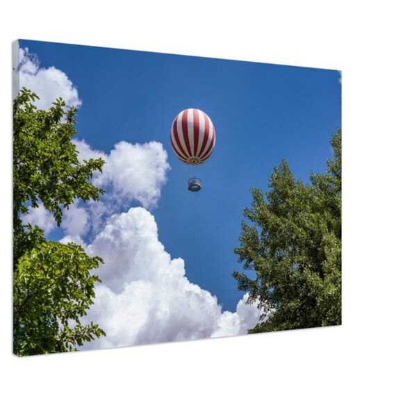 Hot Air Balloon in the Skies of Budapest Hungary on a Canvas - Etsy