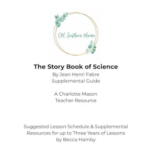 Storybook of Science - Charlotte Mason Homeschool Supplemental Teacher Resource
