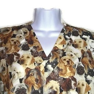 All Over Dogs Medical Surgical Scrub Top