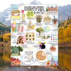 Printable Denver Colorado Bucket List | Colorado to-do List