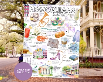 Printable New Orleans Louisiana List | New Orleans Louisiana to-do List