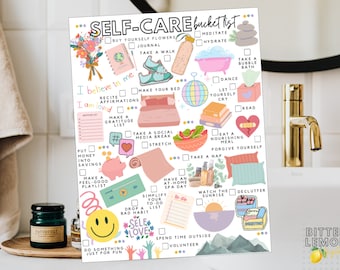 Printable Self-Care Bucket List | Self-Love to-do List