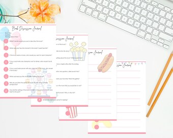 Book Club Discussion Journal Printable | Boardwalk