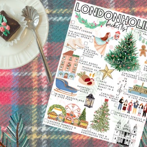 Printable London Christmas Holiday Bucket List | London Christmas Holiday to-do List