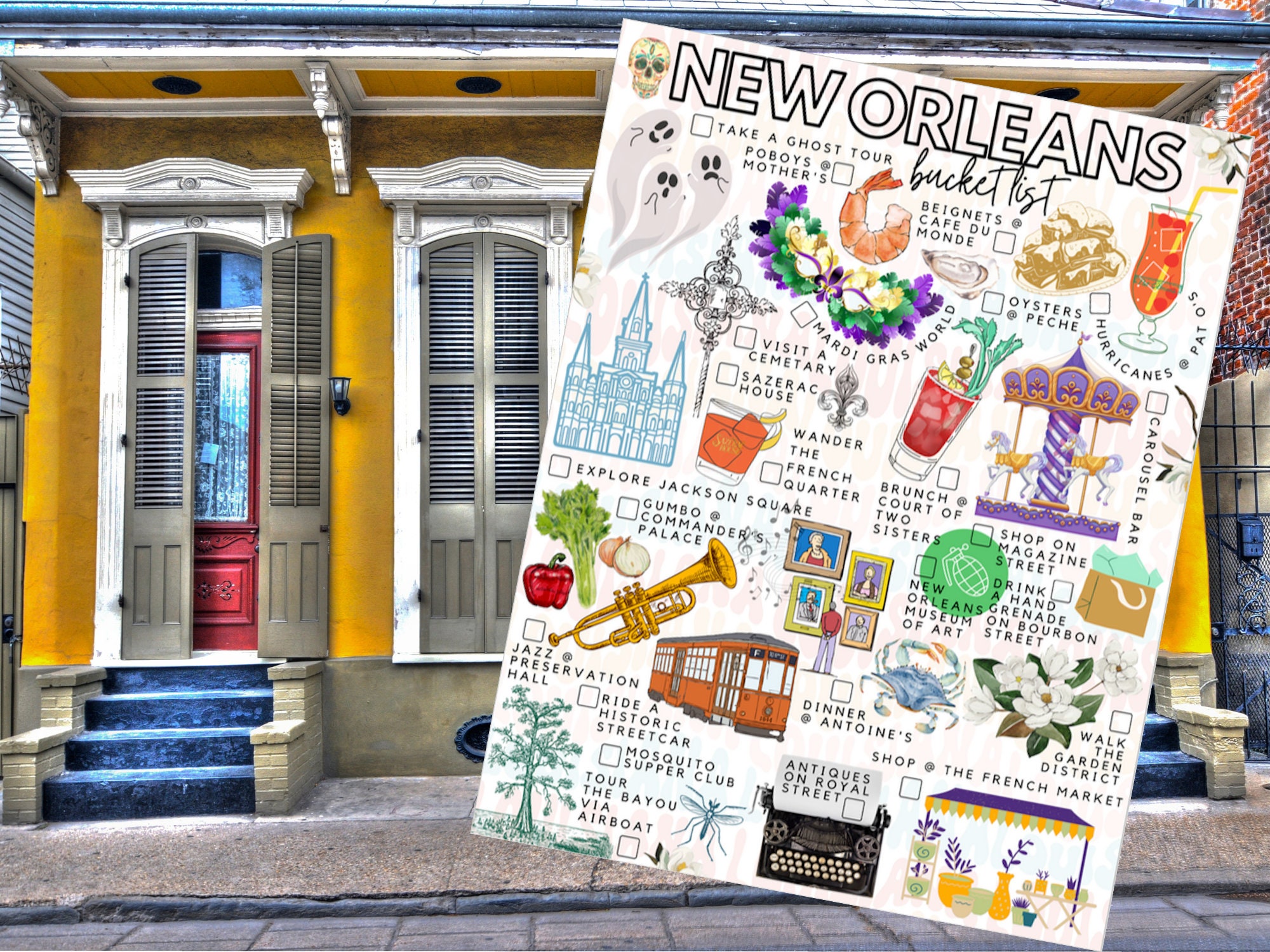Printable New Orleans Louisiana List New Orleans Louisiana To-do List ...