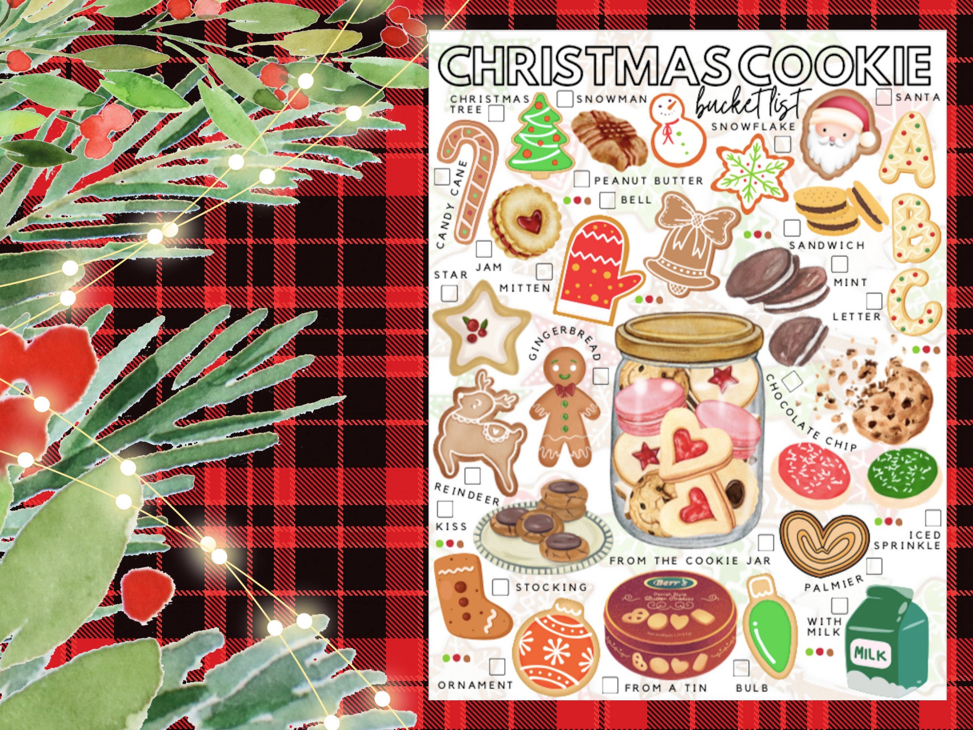 Christmas cookie bucket Clearance