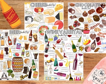 The Connoisseur Bucket List Value Pack of 4 | Tasty to-do Lists