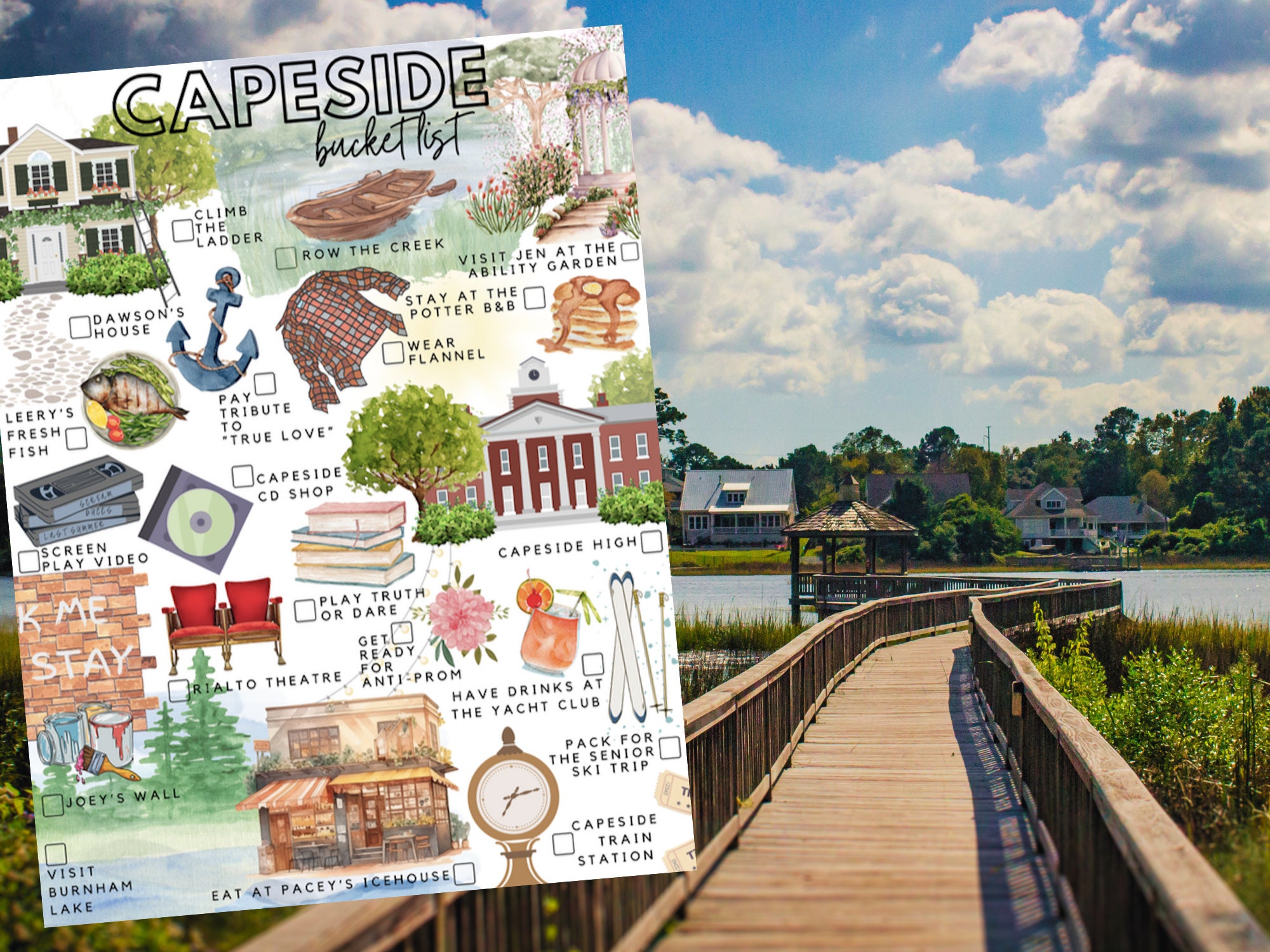 Printable Capeside Bucket List Capeside To-do List - Etsy