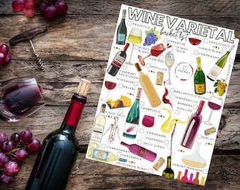 Wine Varietal Bucket List: Wine Lover's Checklist (PDF Download)