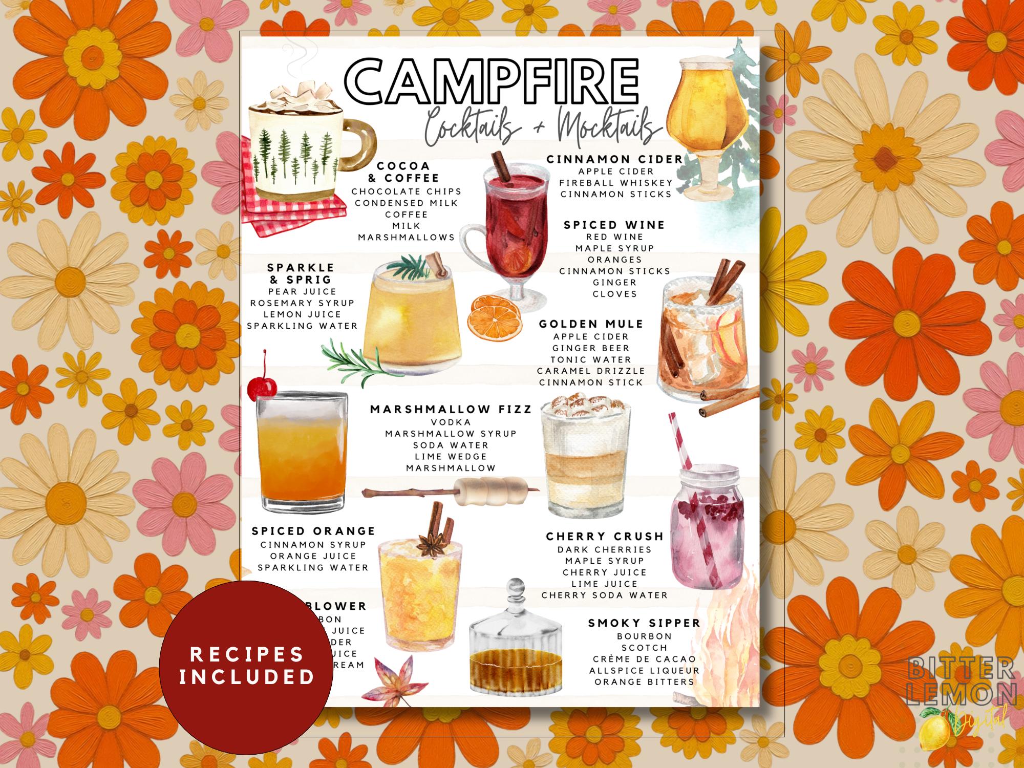 Campfire Drink Recipe List | Camping Cocktails & Mocktails