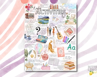 Printable Analog Activities Checklist | Offline, No Phone To-do List