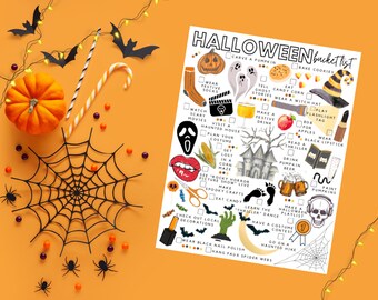 Printable Halloween Bucket List | Halloween to-do List