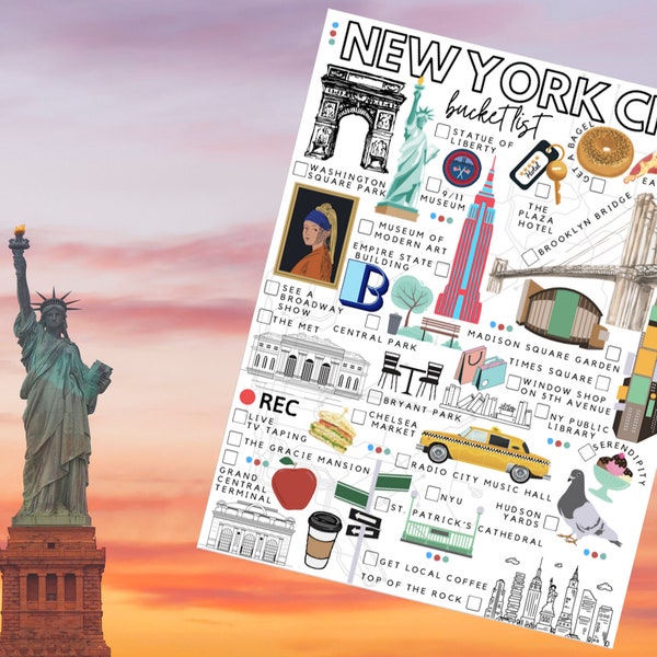 Printable New York City Bucket List | NYC to-do List