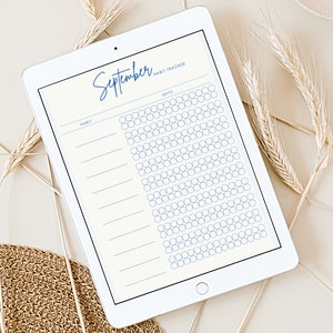 Printable Annual Habit Tracker | 12 Month Digital Habit Tracker