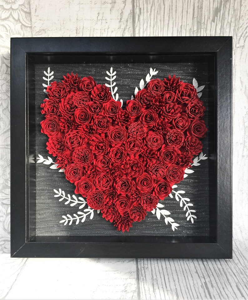Love Heart Photo Picture Frame Wedding Birthday Anniversary Gift.