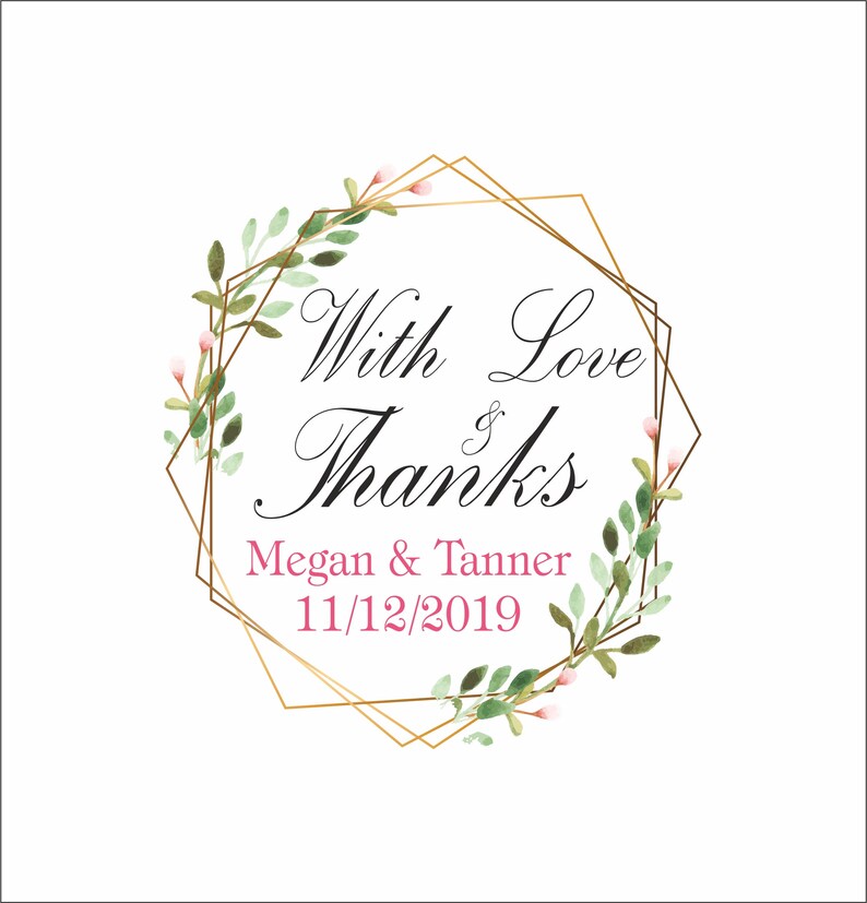 Thank You For Coming Stickers /Wedding Welcome Box Favor image 0