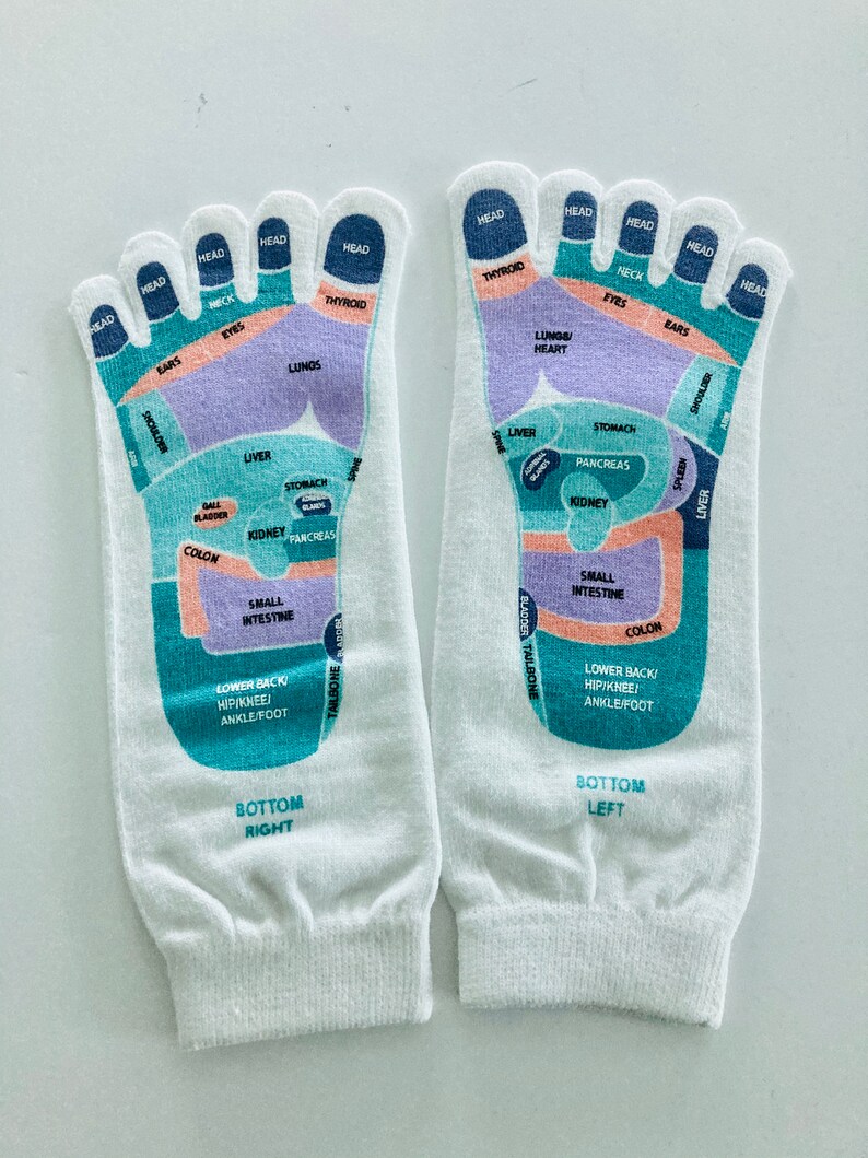Foot Reflexology Socks Toe Socks Reflexology Socks Yoga | Etsy