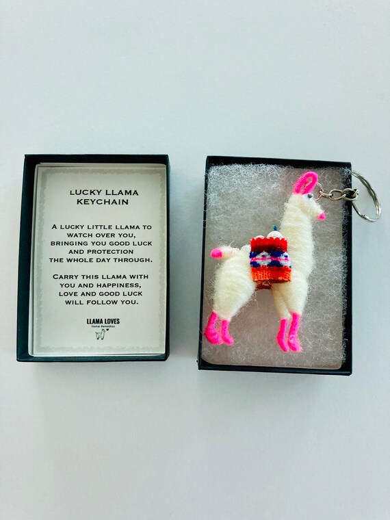 Llama Keychain Personalized Gift Idea For Llama Lovers