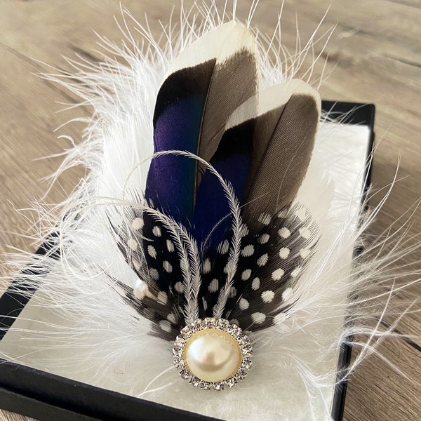 Stunning Handmade Game Bird Feather Corsage | Wristlets | Corsage | Perfect for Prom, Graduation  Weddings and Special Occasions