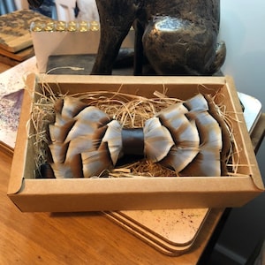 Handmade Partridge Feather Bow Tie- Style A