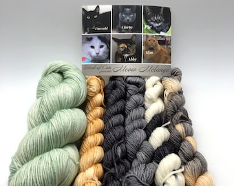 Herd of Cats, Herding Cats, Sock, Kitty inspired Sock Yarn, 85/15 Superwash Merino/Nylon, 800 Meters, Denver Dumb Friends League,