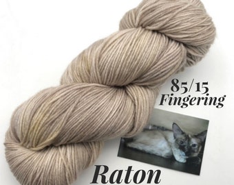 Raton, Fingering weight, 85/15 Superwash Merino/ Nylon, 400 meters, Meow Mélange, Herd of Cats, cat lover yarn, Denver Dumb Friends League