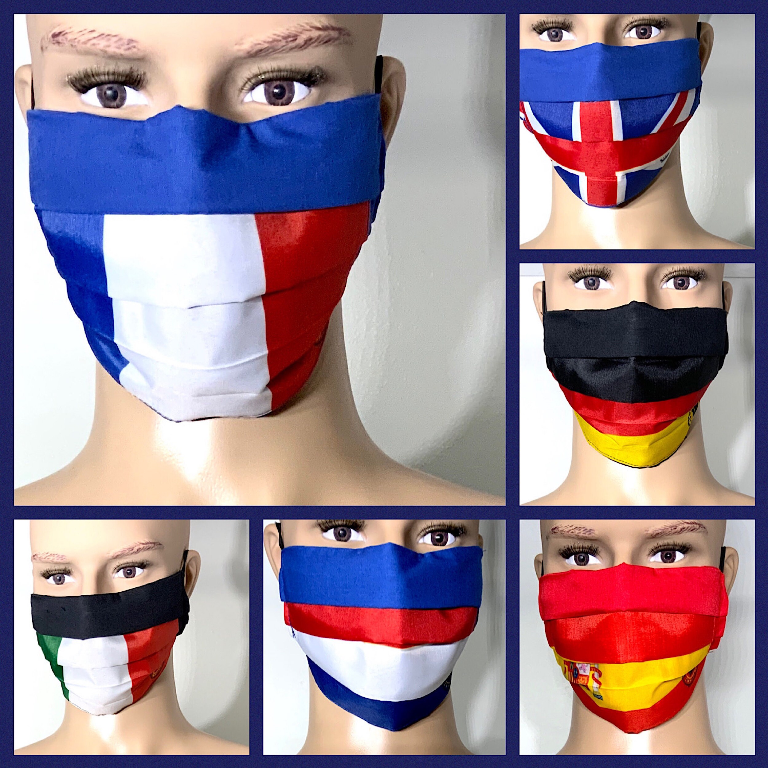 Face Mask of Nations Europe Etsy