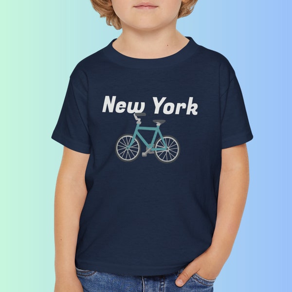 New York City Toddler Bicycle Shirt | Kids NYC Cycling Tee