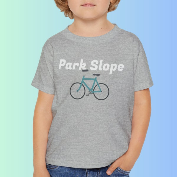 Park Slope Brooklyn Kids Bicycle T-Shirt | Trendy NYC Bike Tee for Children