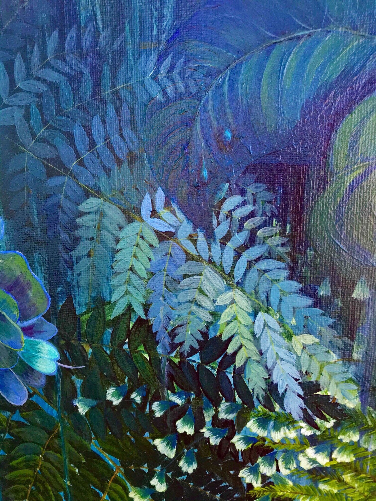 Large wall art modern wall decor nature scene acrylic painting | Etsy