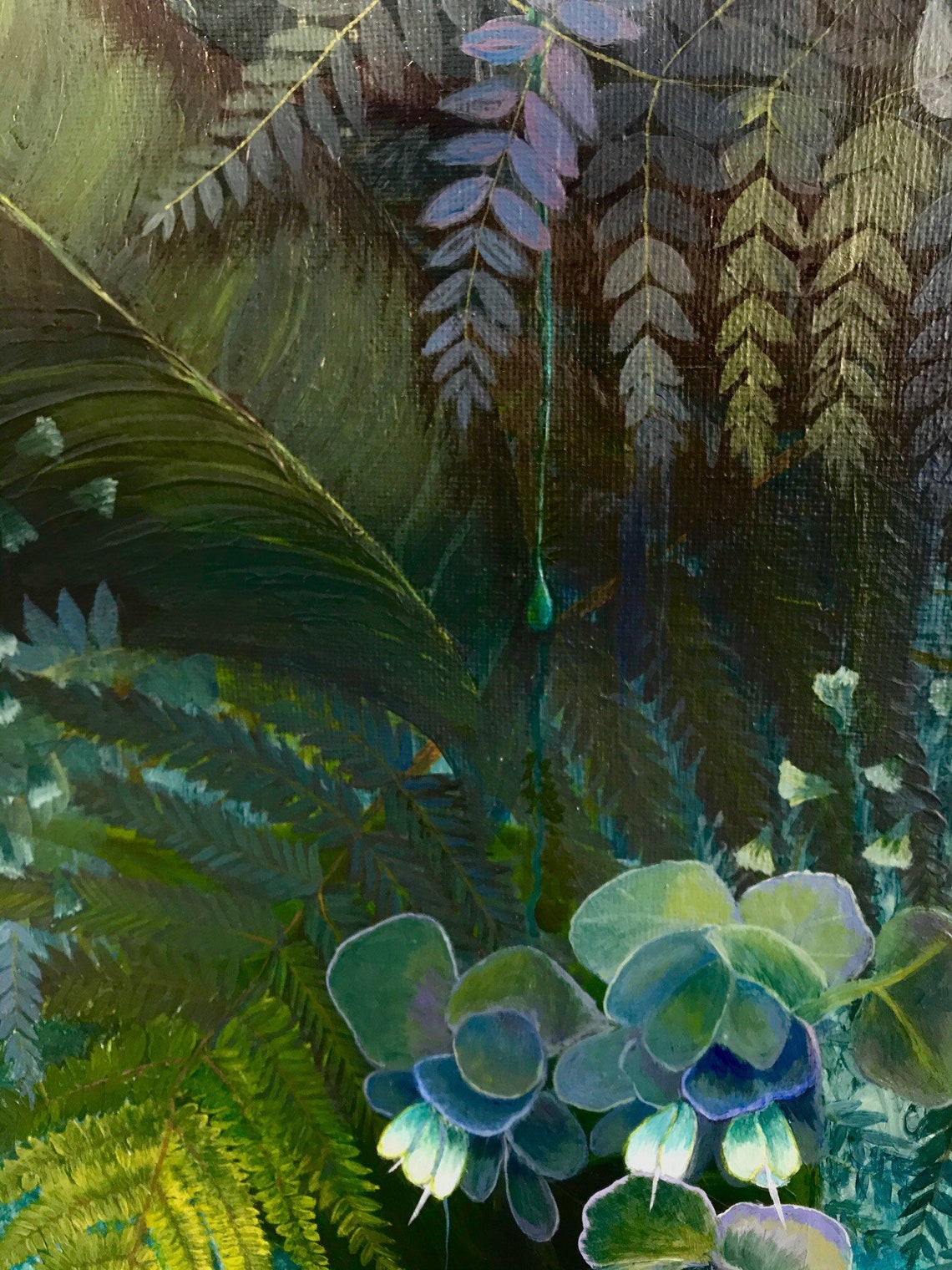 Large wall art modern wall decor nature scene acrylic painting | Etsy