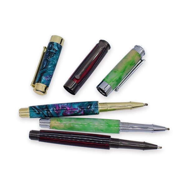 RP341# Classic Hurricane Rollerball Pen Kits, Tubes, Pen Bushing