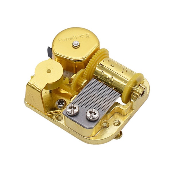 45 x 50 x 21mm DIY Gold 18 Tones Music Box Movement, Chinese movement