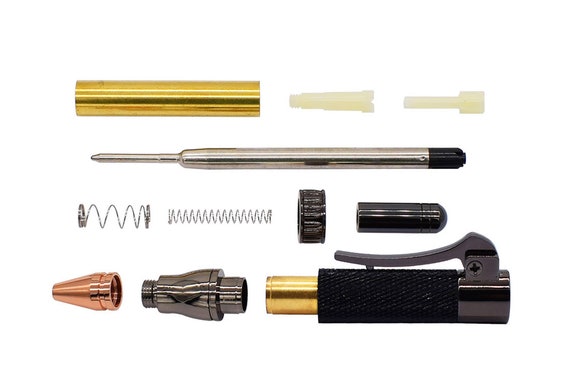 Slim Twist Pen Kits Woodturning Kits Pen Making Pen Turning in Gold Chrome  BP449