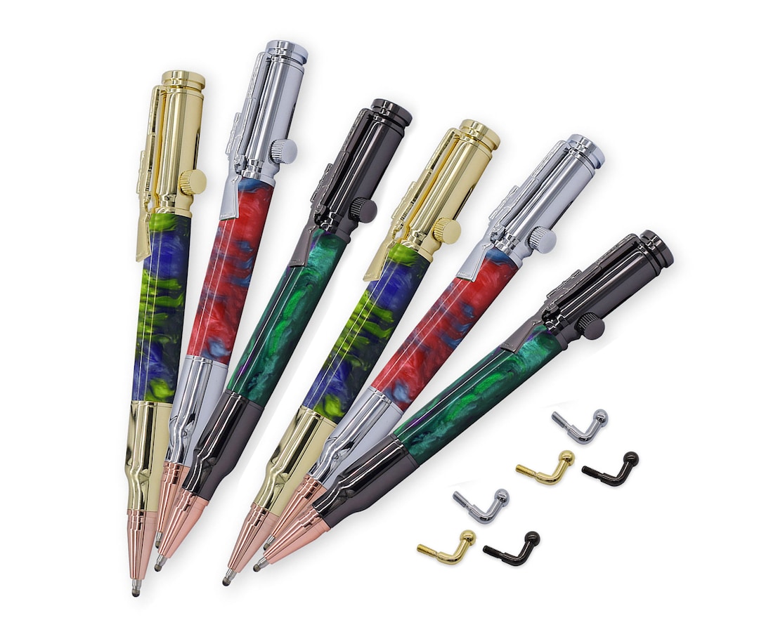 6 Pack Bolt/lock Nload Bullet Action Pen Kit, Woodturning Kits, Free Freight Etsy Canada