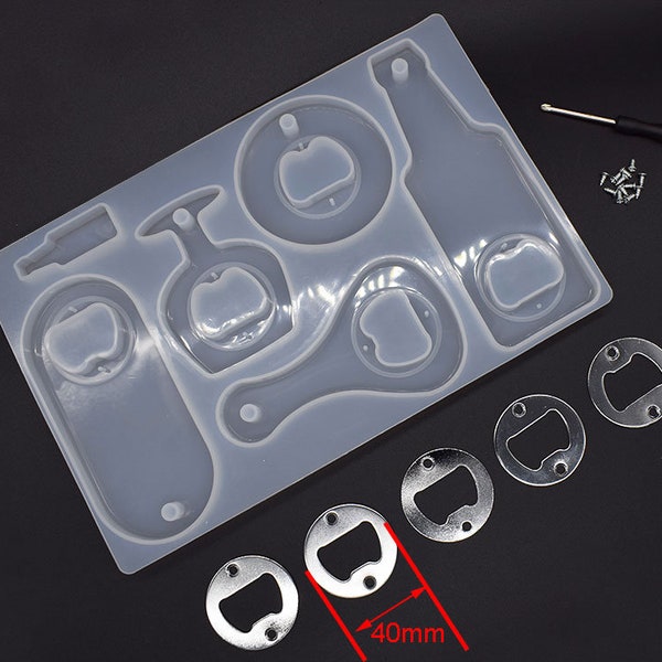 SM005 Silicone Mold for Botter Opener Durable Reusable Bottle Opener Mold Set